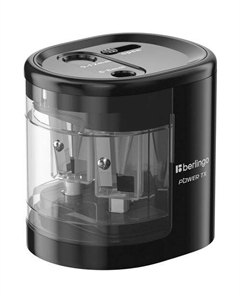 Точилка для карандашей BEs_37001 электрическая, черный Berlingo