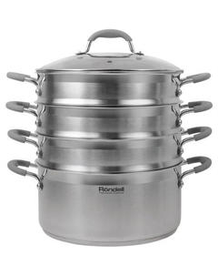 Кастрюля-пароварка 16.7л RDS-1103, нержавеющая сталь, с крышкой Rondell