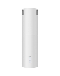 Вытяжка каминная Tubus 1402 Island, белый, кнопочное управление Weissgauff