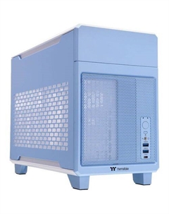 Корпус miniITX TR100 Hydrangea, Mini-Tower, без БП, голубой Thermaltake