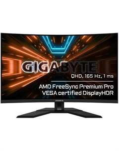 31.5" Монитор Gigabyte M32QC, 2560x1440, VA, 165Гц, 2хHDMI, 1хDP, изогнутый, черный