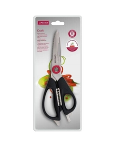 Ножницы кухонные Craft RD-1856, 228мм, режущая часть 84мм, черный 6 шт./кор. Rondell