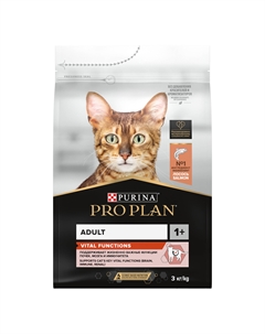 Pro Plan Original Adult корм для взрослых кошек (Лосось, 3 кг.) Purina pro plan