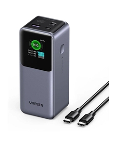 Внешний аккумулятор Ugreen PB721 (35524B) 20000mAh 130W Grey