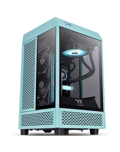Корпус Mini-ITX Minitower Thermaltake The Tower 100 CA-1R3-00SBWN-00 Mini-ITX Turquoise