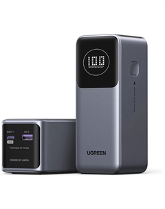 Внешний аккумулятор Ugreen PB724 (35526B) 12000mAh 100W Grey