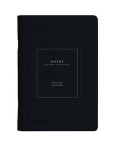 Тетрадь общая Notes, 150 х 210 мм, 48 листов, клетка, мягкий переплет, скрепка, черный Be smart