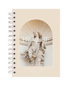 Тетрадь общая Muse, 144х204мм, 120 листов, клетка, твердый переплет, спираль, скульптура Be smart