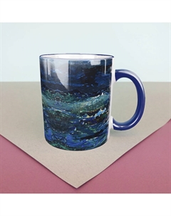 Кружка Туве Янссон "Море" 330 мл (синяя/белая внутри) Sovasocks