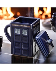 Доктор Кто 3D кружка Доктор Кто "Тардис", р-р 530 мл (синяя) Sovasocks