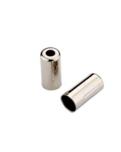 Наконечник рубашки троса тормоза, ø 5 х 10 мм, латунь, цена за банку, серебристый, KY-401 B Tbs