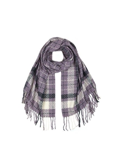 Палантин из смесовой шерсти в клетку Mellizos