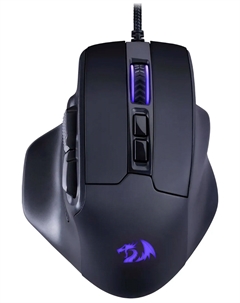 Проводная игровая мышь Redragon Bullseye, черный, RGB, 7кнопок, 12400dpi