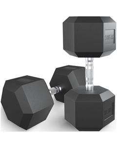 Гантель гексагональная Fit, обрезиненная, 32.5 кг Unix