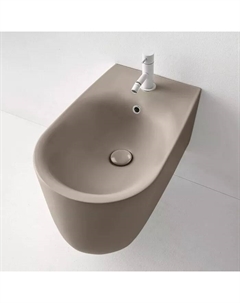 Nolita Биде подвесное с 1 отв. под смеситель 55х35 см, с креплениями WB9N., цвет Nocciola mat Kerasan