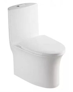 Унитаз-моноблок Luna белый, с сиденьем микролифт (AZ-1037) Azario
