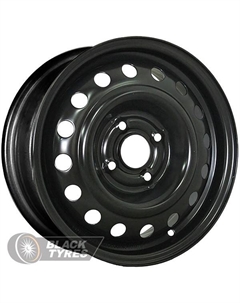 Стальной диск X40001 6x16/4x100 D54.1 ET52, Черные Trebl