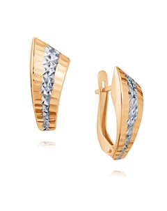 Серьги из золота Адамас