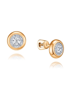 Серьги из золота Адамас