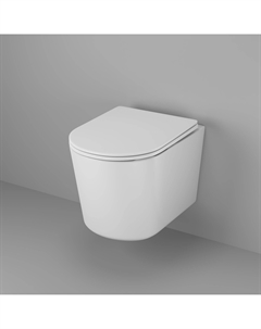 Унитаз подвесной Thin Rim GR-5602S белый, с крышкой микролифт Grossman