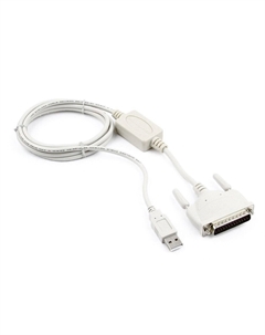 Кабель-переходник (адаптер) USB(Am)-COM(25M), 1.8 м, белый, (UAS-112) Gembird