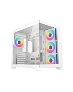 Корпус CG530 4F WH, ATX, Midi-Tower, 2xUSB 3.0, USB Type-C, RGB подсветка, белый, без БП (R-CG530-WHADA4-G-1) Deepcool