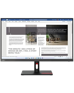 Монитор 27" ThinkVision S27i-30 IPS, 1920x1080 (16:9), 300кд/м2, 100 Гц, 4 мс, 178°/178°, VGA, HDMI, черный (63DFKAT4UK) Lenovo