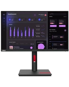 Монитор 23.8" ThinkVision T24i-30 IPS, 1920x1080 (16:9), 250кд/м2, 4 мс, 178°/178°, VGA, HDMI, DisplayPort, USB-Hub, черный (63CFMATXUK) Lenovo