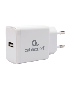 Сетевое зарядное устройство Cablexpert MP3A-PC-56 5 Вт, USB, 1А, белый (MP3A-PC-56)