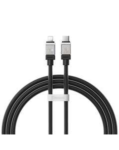 Кабель USB Type-C-Lightning 8-pin, быстрая зарядка, 20 Вт, 1 м, черный, Baseus CoolPlay (CAKW000001)