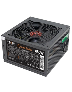 Блок питания 450 Вт ATX CA450, 120 мм, Bulk (OEM) Ginzzu