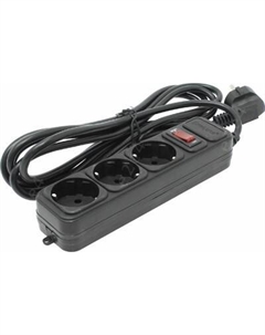 Сетевой фильтр SP-3-3B, 3-розетки, 3 м, черный (EX221179RUS) Exegate