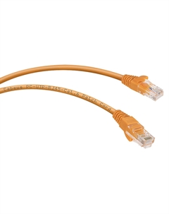 Патч-корд UTP кат.6, 5 м, RJ45-RJ45, оранжевый, CU, (PC-UTP-RJ45-Cat.6-5m-OR) Cabeus