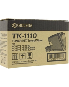 Картридж лазерный Kyocera TK-1110/1T02M50NXV / 1T02M50NX0, черный, 2500 страниц, оригинальный для Kyocera FS-1040/1020MFP/1120MFP