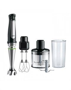 Блендер погружной Braun Multiquick 7 MQ7035XBI 1 кВт, 500 мл, черный (MQ7035XBI)