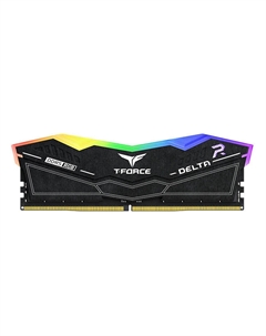 Комплект памяти DDR5 DIMM 32Gb (2x16Gb), 6400MHz, CL32, 1.35V,, T-Force Delta RGB Black (TG_FF3D532G6400HC32ADC01) Retail Team group