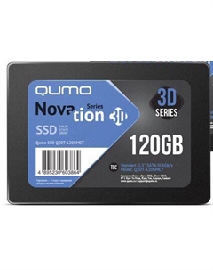 Твердотельный накопитель (SSD) 120Gb Novation 3D TLC, 2.5", SATA3 (Q3DT-120GMCY) Qumo
