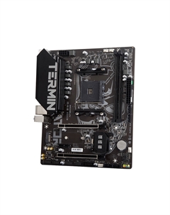 Материнская плата Terminator B550M, SocketAM4, AMD B550, 2xDDR4, PCI-Ex16, 4SATA3, 5.1-ch, GLAN, 4 USB 3.2, VGA, HDMI, mATX, Retail Maxsun