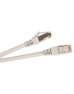 Патч-корд FTP кат.5e, 5 м, RJ45-RJ45, серый, CU, экранированный, (PC-FTP-RJ45-Cat.5e-5m) Cabeus