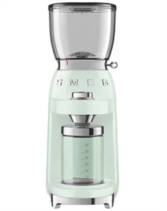 Кофемолка SMEG CGF01PGEU, жернова, регулировка помола, 350 г, 150 Вт, пастельный зеленый (CGF01PGEU) Smeg