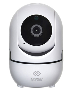 IP-камера DiVision 201 2.8мм, настольная, 1Мпикс, CMOS, до 1280x720, до 15кадров/с, ИК подсветка 10м, WiFi, белый Digma