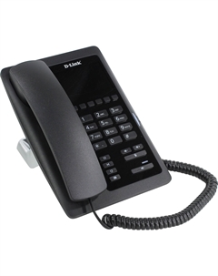 VoIP-телефон D-link DPH-200SE, 1 SIP-аккаунт, цветной дисплей, PoE, черный