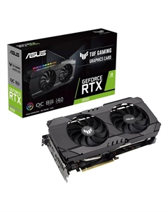 Видеокарта NVIDIA GeForce RTX 3050 TUF Gaming OC, 8Gb DDR6, 128 бит, PCI-E, 2HDMI, 3DP, Retail (TUF-RTX3050-O8G-GAMING) Asus