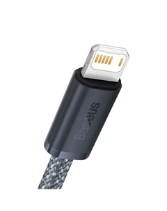 Кабель Lightning 8-pin-USB, экранированный, 2.4A, 1м, серый Baseus Dynamic Series (CALD000416)