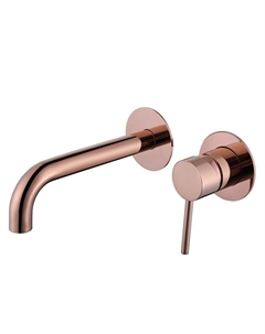 Смеситель для раковины встраиваемый Abber Wasser Kreis розовое золото однорычажный (AF8112RG)