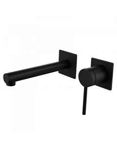 Смеситель для раковины встраиваемый Abber Emotion черный однорычажный (AF8812B)