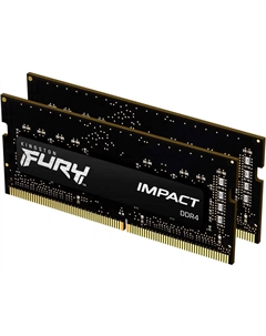 Оперативная память KINGSTON FURY Impact SODIMM DDR4 32GB (Kit of 2) 3200MHz (KF432S20IBK2/32) Kingston