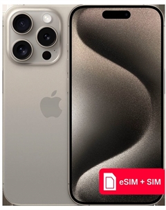 Смартфон Apple iPhone 15 Pro 1Tb eSIM + SIM Натуральный титан