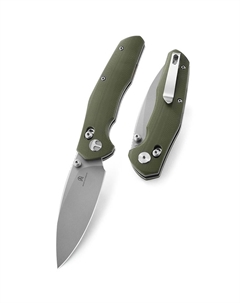 Нож складной Bestechman Ronan, сталь 14C28N, рукоять G10, зеленый Bestech knives