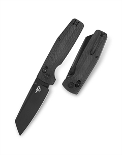Нож складной Bestech Slasher 20.1 см, сталь D2, рукоять микарта, черный Bestech knives
